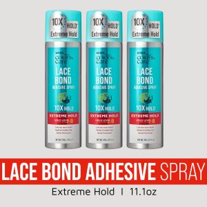Kiss Colors & Care Lace Bond Adhesive Spray Extreme Hold Bundle - 11.1 oz. 3 Pack
