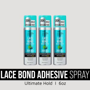 Kiss Colors & Care Lace Bond Adhesive Spray Ultimate Hold Bundle - 6 oz. 3 Pack