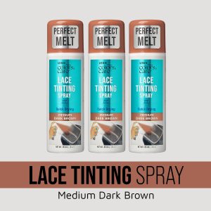 Kiss Colors & Care Lace Tinting Spray Medium Dark Brown Bundle 3 Pack