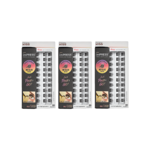 Impress Press-On Falsies 3-Pack Wispy Clusters Bundle