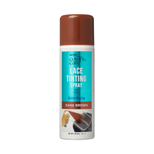 Kiss Colors & Care Lace Tinting Spray | Lace Front Wig Spray. Quick Drying. Transfer Proof. Dark Brown. Hair Care
