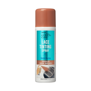 Kiss Colors & Care Lace Tinting Spray | Lace Front Wig Spray. Quick Drying. Transfer Proof. Medium Dark Brown. Hair Care