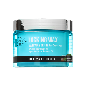 Kiss Colors & Care Locking Wax | Ultimate Hold. Loc Styling. Maintain & Define. For Coarser Hair Types. 6 oz. Hair Care