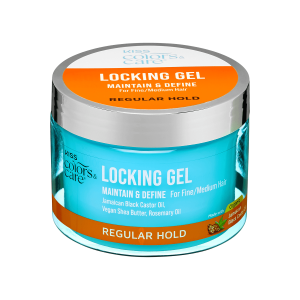 Kiss Colors & Care Locking Gel  | Regular Hold. Loc Styling. Maintain & Define. For Fine & Medium Hair Types. 6 oz. Hair Care