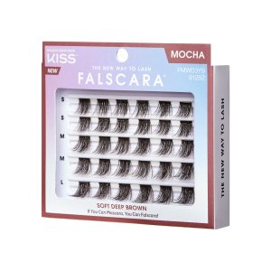 Falscara Natural Multipack - Mocha | DIY False Lash Extensions. Natural. Cluster Lash. Wispy Lashes. 30 Wisps. 10mm-14mm