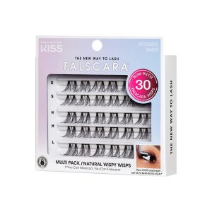 Falscara Wisps Multipack - Natural Wispy | DIY False Lash Extensions. Natural. Cluster Lash. Wispy Lashes. 30 Wisps. 10mm-14mm
