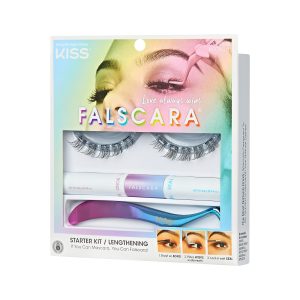 Falscara Pride Starter Kit - Lengthening Natural | DIY False Lash Extensions. Light Glam. Cluster Lash. Wispy Lashes. 10 Wisps. 10mm-12mm