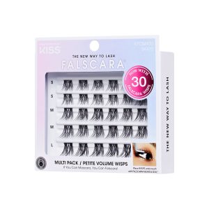 Falscara Wisps Multipack - Petite Volume | DIY False Lash Extensions. Light Glam. Cluster Lash. Wispy Lashes. 30 Wisps. 8mm-12mm