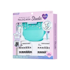 Falscara Studio Mini Festival On-The-Go Kit - Soft Volume | DIY False Lash Extensions. Cluster Lash. Wispy Lashes. 36 Wisps. 8mm-12mm