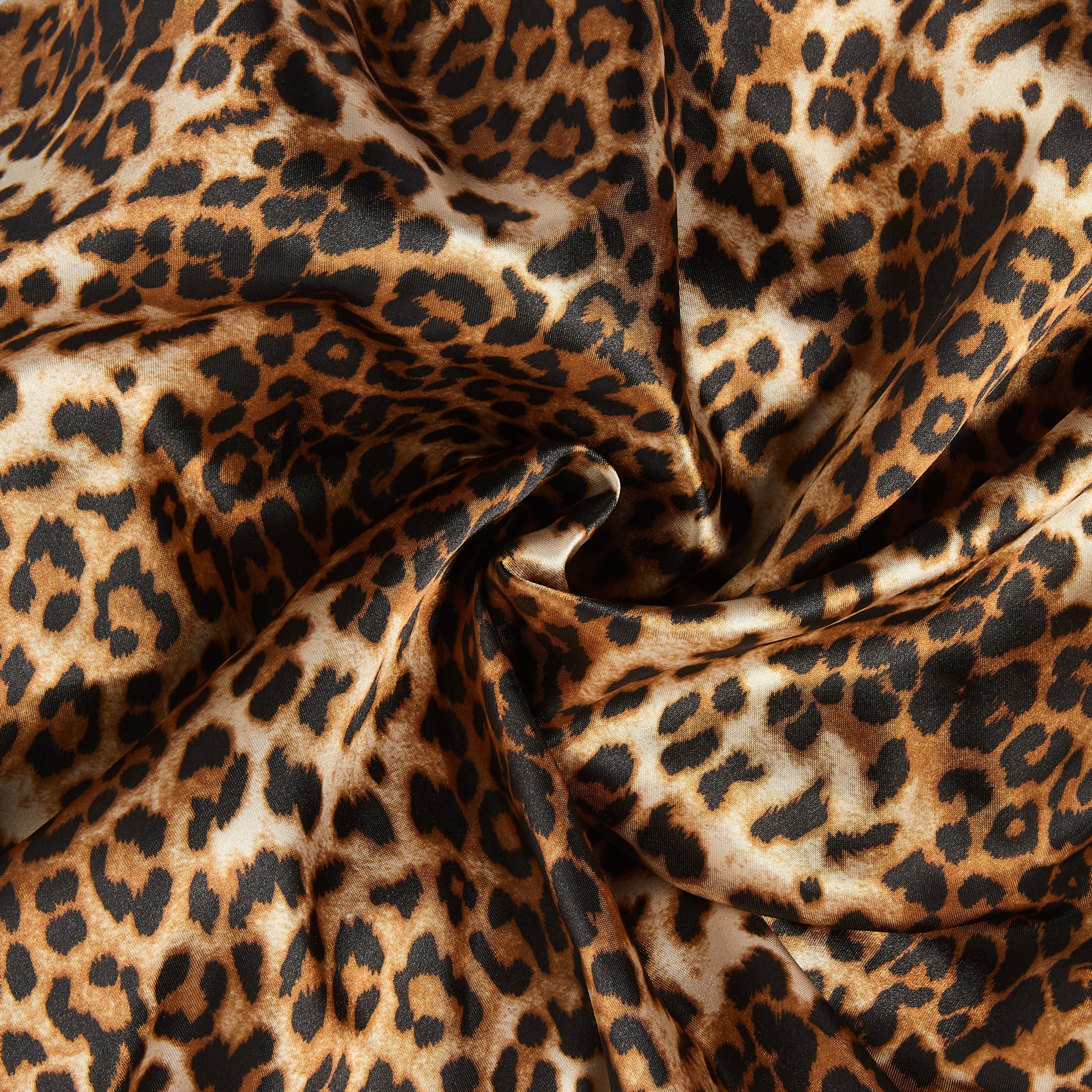 Kiss Colors & Care Silky Satin Double Wear Cap - Leopard | Reversible. Silk Bonnet. Sleep Bonnet. Super Jumbo. Hair Accessories - Image 3