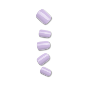 Impress Color No Glue Fake Press On Nails - Picture Purplect | Solid. Purple. Short. Squoval. Manicure