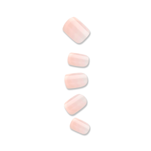 Impress French No Glue Fake Press On Nails - Heroic | French Tips. White & Neutral. Short. Squoval. Manicure