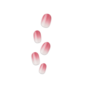 Impress Color No Glue Fake Press On Nails - Beat The Heat | Design. Pink. Short. Oval. Manicure