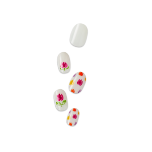WICKED X Impress | Beautifical | Design. White. Medium. Oval. Manicure