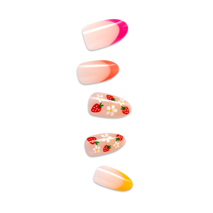 Impress Design No Glue Fake Press On Nails - Utopian | Design. Multicolor. Medium. Almond. Manicure
