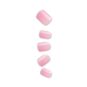 Impress Color No Glue Fake Press On Nails - Fairy Breath | Solid. Pink. Short. Squoval. Manicure