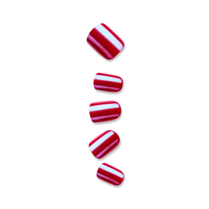colorFX by Impress No Glue Fake Press On Nails - This City | Solid. Red. Short. Squoval. Manicure