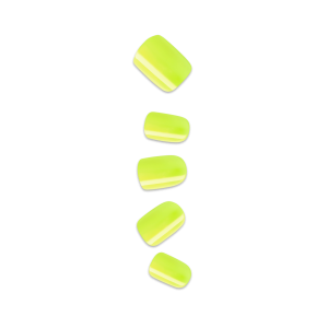 Impress Color No Glue Fake Press On Nails - Brillix | Solid. Yellow. Short. Squoval. Manicure